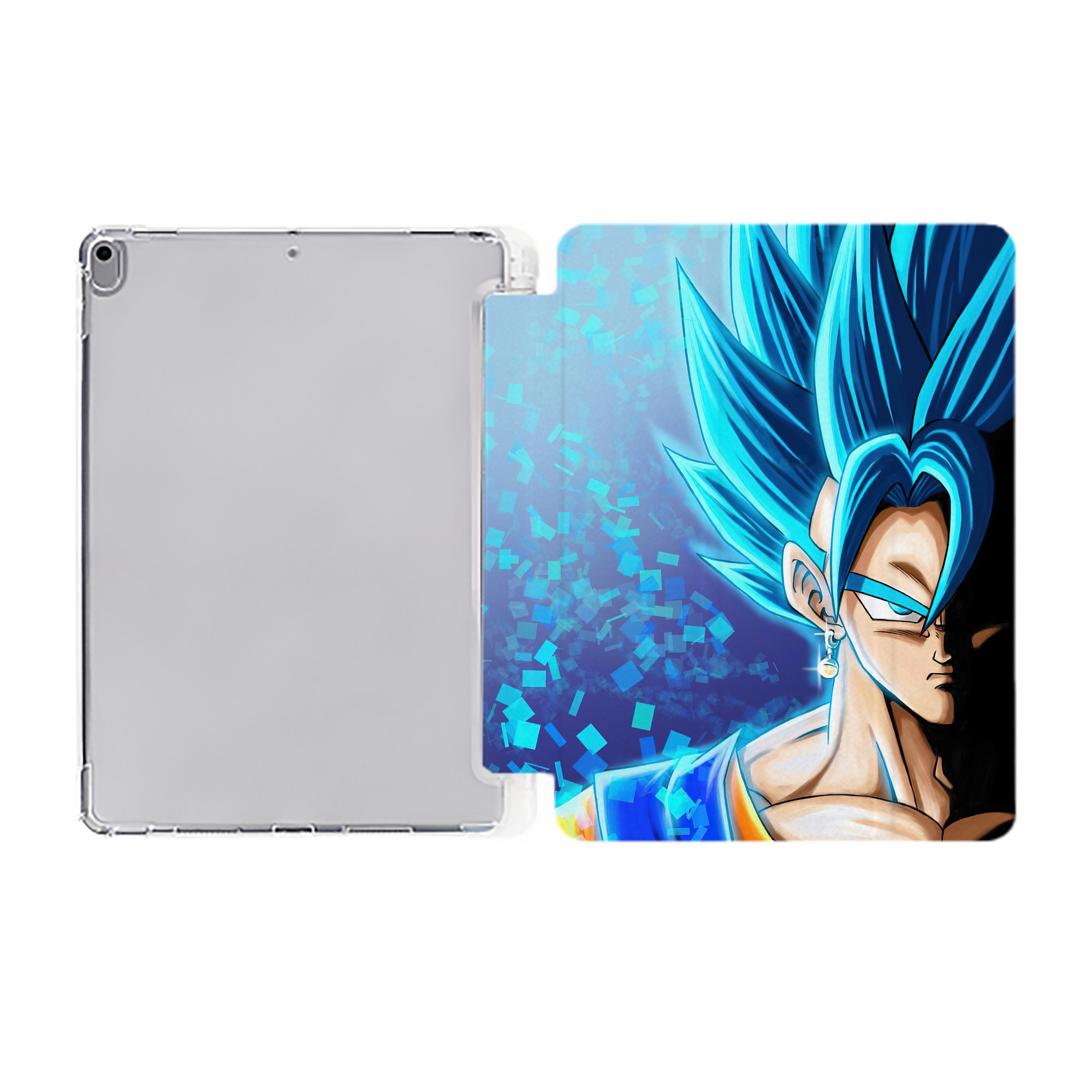 （画像用） ドラゴンボール DRAGON BALL IPad ケース ペン収納付き 三つ折りスタンド PUレザー×シリコン 対応機種9.5/10.5/10.9インチ